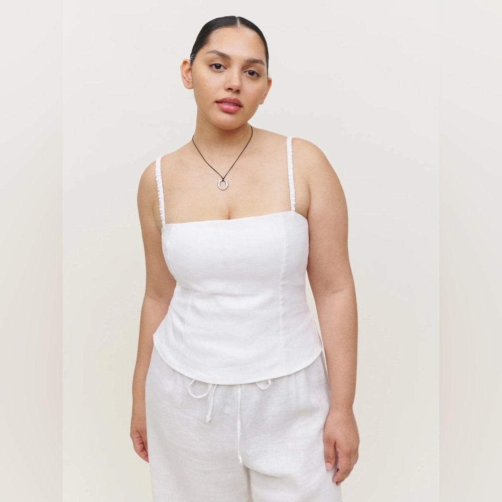 Reformation Anaya Linen Top